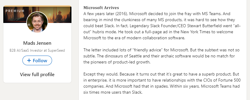 Microsoft Arrives